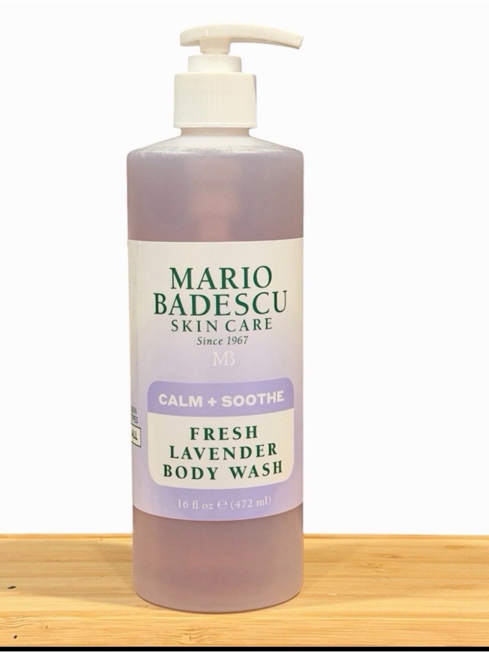 MARIO BADESCU SKIN CARE Fresh Lavender Body Wash W/ Pump 16 OZ  Very Rare